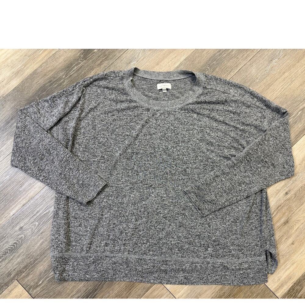 Lucky Brand Gray Knit Long Sleeve Pullover Sweater Women’s XXL